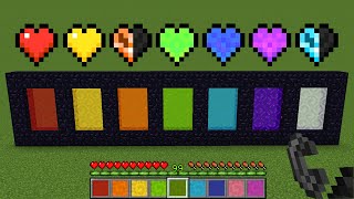 Minecraft: nether portals with different hearts