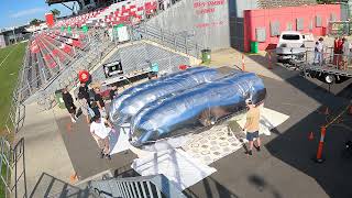 Blimpy filling & launch & farewell time-lapse