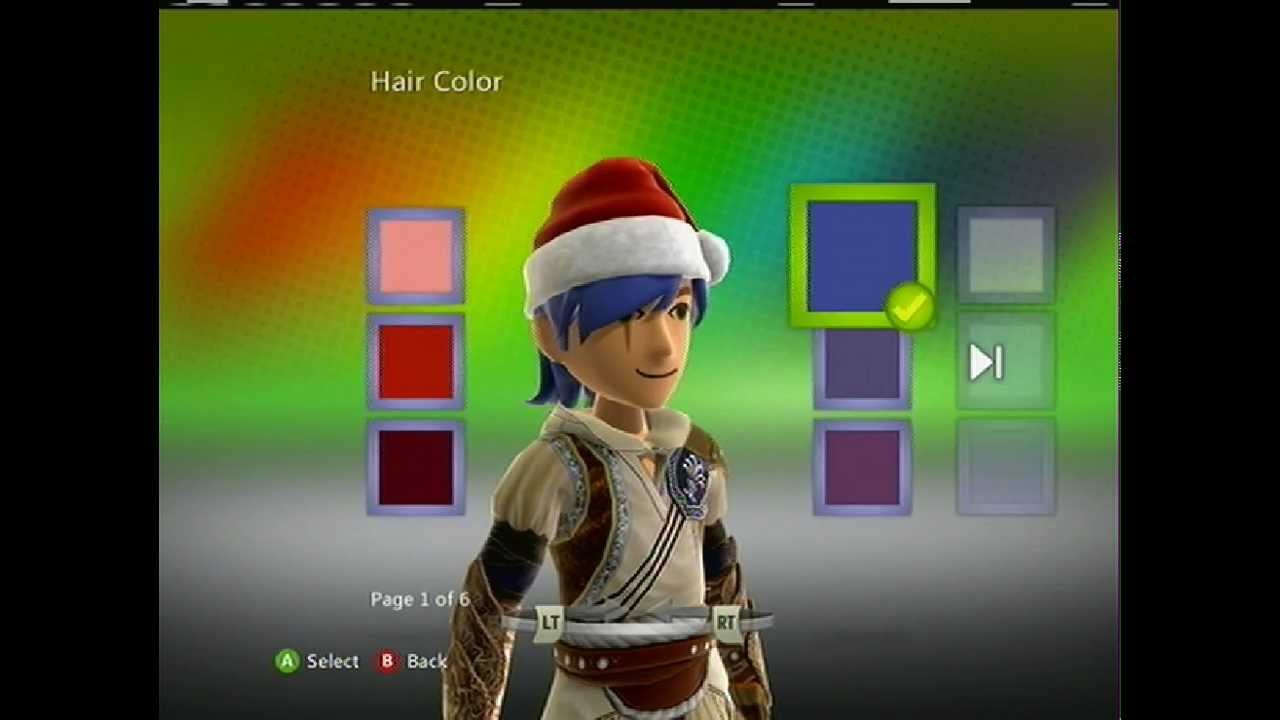 Xbox 360 Easter Egg How to change your Avatar's hair colour! (Working