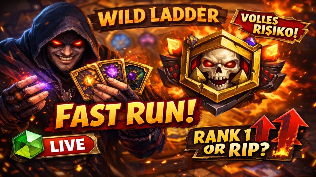 🔥Hearthstone Livestream 01/26 – Volle Power, volles Risiko | Fast Run auf die Wild Ranking Ladder 🔥