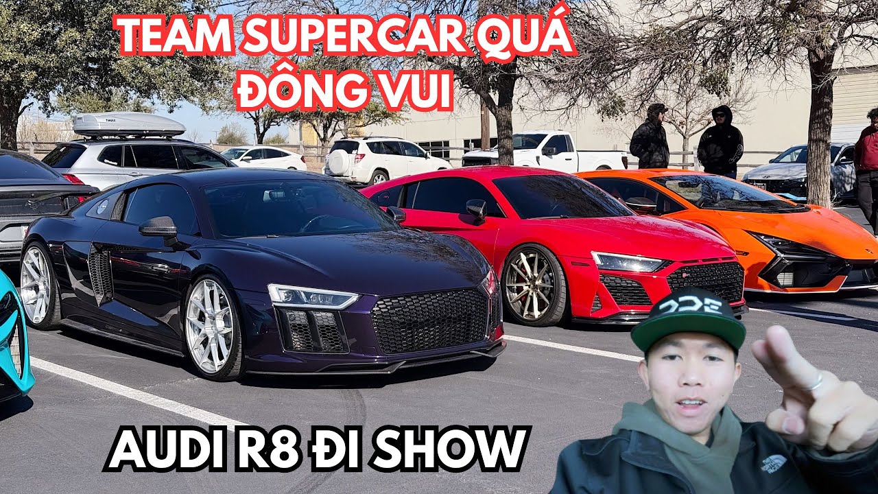 LẦN ĐẦU CHẠY AUDI R8 V10 ĐI CARSHOW CÙNG ANH EM