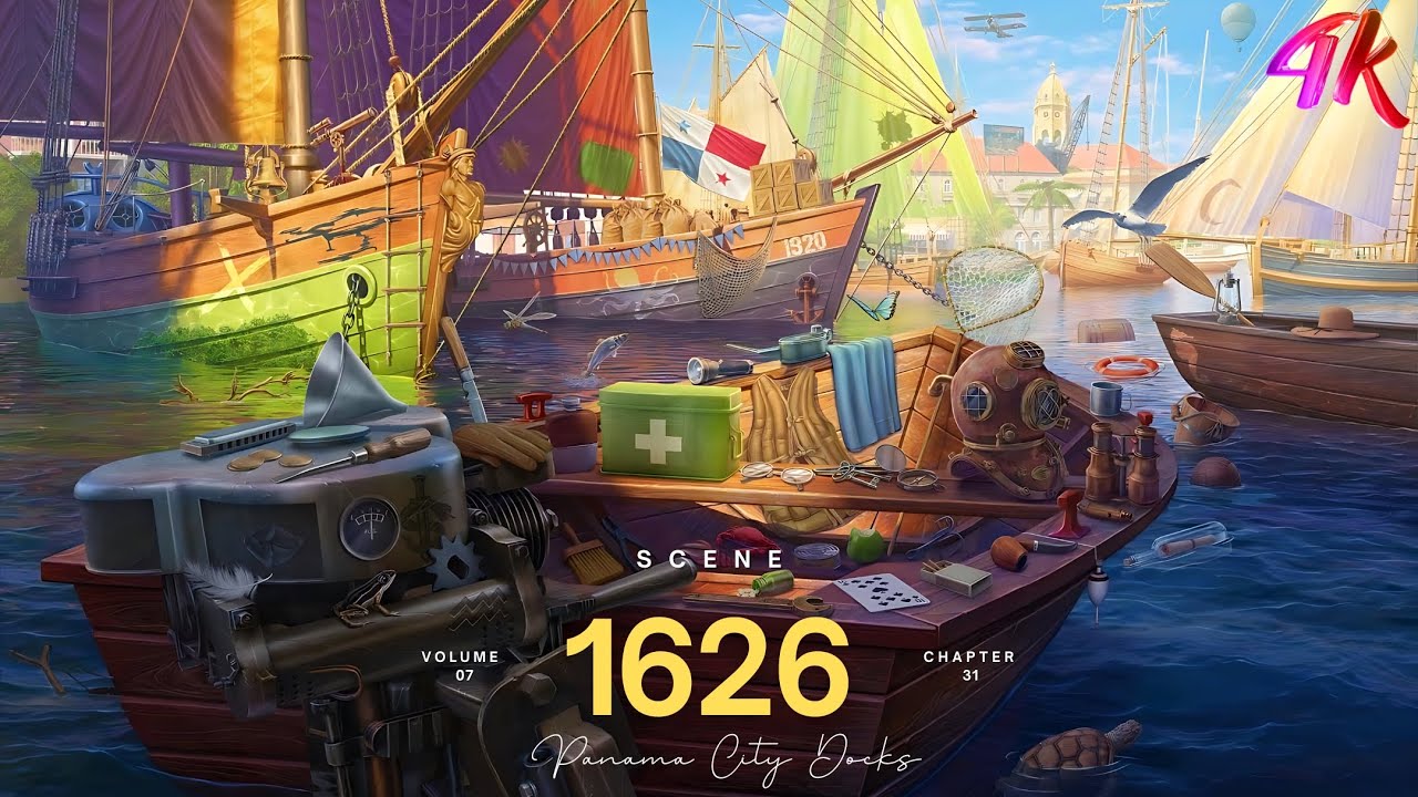 June's Journey Scene 1626 | Vol 7 Ch 31 | Panama City Docks | Mastered ...