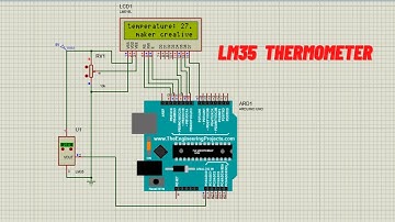 Temperature sensor in proteus using arduino/LM35 Temperature Sensor