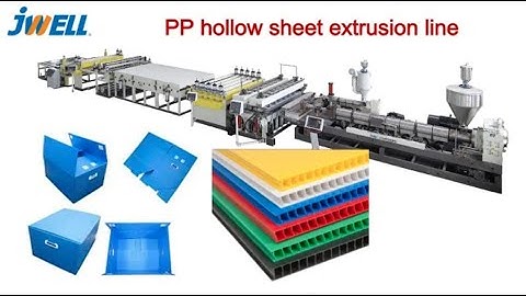 Jwell PP hollow sheet extrusion line