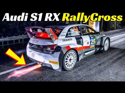 CRAZY 600 Hp Audi S1 Quattro RX Rallycross at San Marino Rally Legend - Brutal Power, Flames & Show!