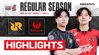 RRQ Hoshi vs Bigetron by Vitality HIGHLIGHTS MPL ID S18 | BTR vs RRQ ESPORTSTV