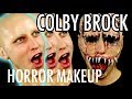 Colbys makeup transformation timelapse  toothy grin horror monster