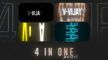 4 In One Intro Preset || Free Intro Preset For Alight Motion