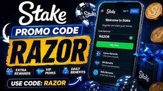 Stake Promo Code "RAZOR" | Claim Extra Rewards & Daily Perks (2026)
