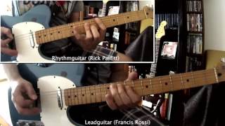 Status Quo - "The Wanderer" (Guitar-Cover) for 2 guitars (Lead-& Rhythm) chords