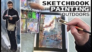 Sketchbook Painting Outdoors  My Process