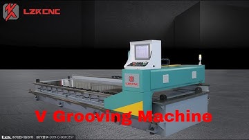 LZKCNC V Grooving Machine | cnc Vertical V Groover Machine | Sheet Metal V grooving Machine