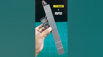 DIY Digital Clock with ESP32 and MAX7219 Display | #electronics #diy
