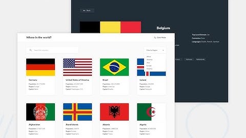Frontend Mentor - REST Countries API with color theme switcher