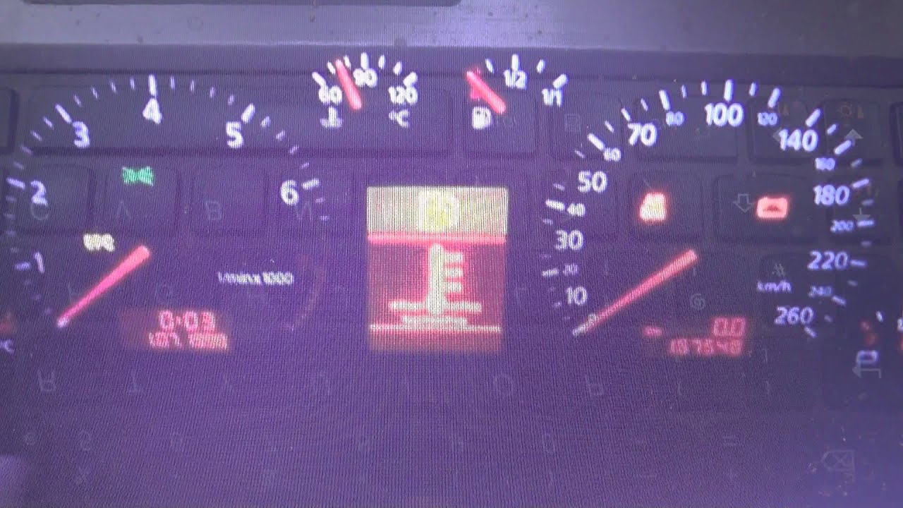 Audi A4 B5 engine EPC dash warning light symbol how to remove - YouTube