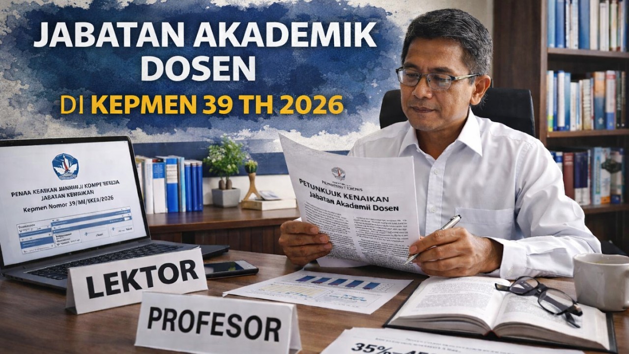 TERBARU: KENAIKAN JABATAN AKADEMIK DOSEN BERDASARKAN KEPMEN 39 TAHUN 2026 | MIMBAR INTELEK