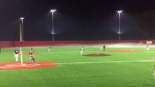 Tannor Dalfrey hitting against Acadiana