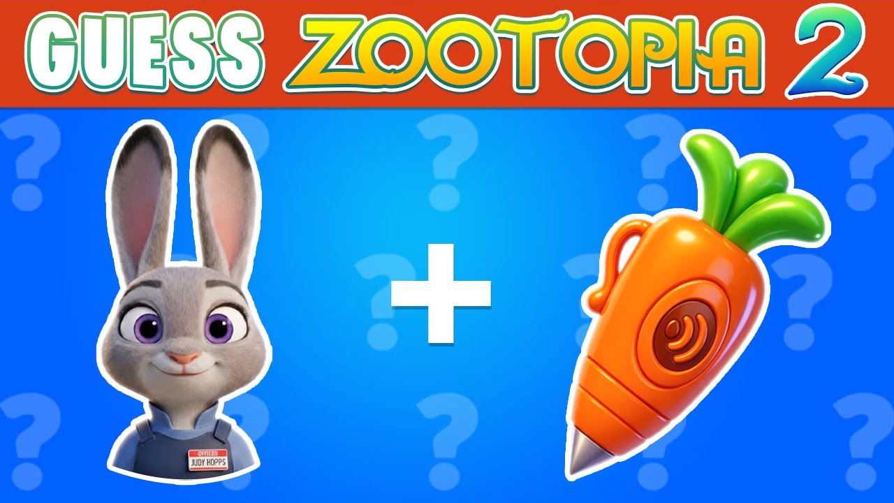 Guess Zootopia 2 Movie Characters By EMOJI Quiz 🐰🦊🐍 ~ Judy Hopps, Nick Wilde, Gary De'Snake, Flash