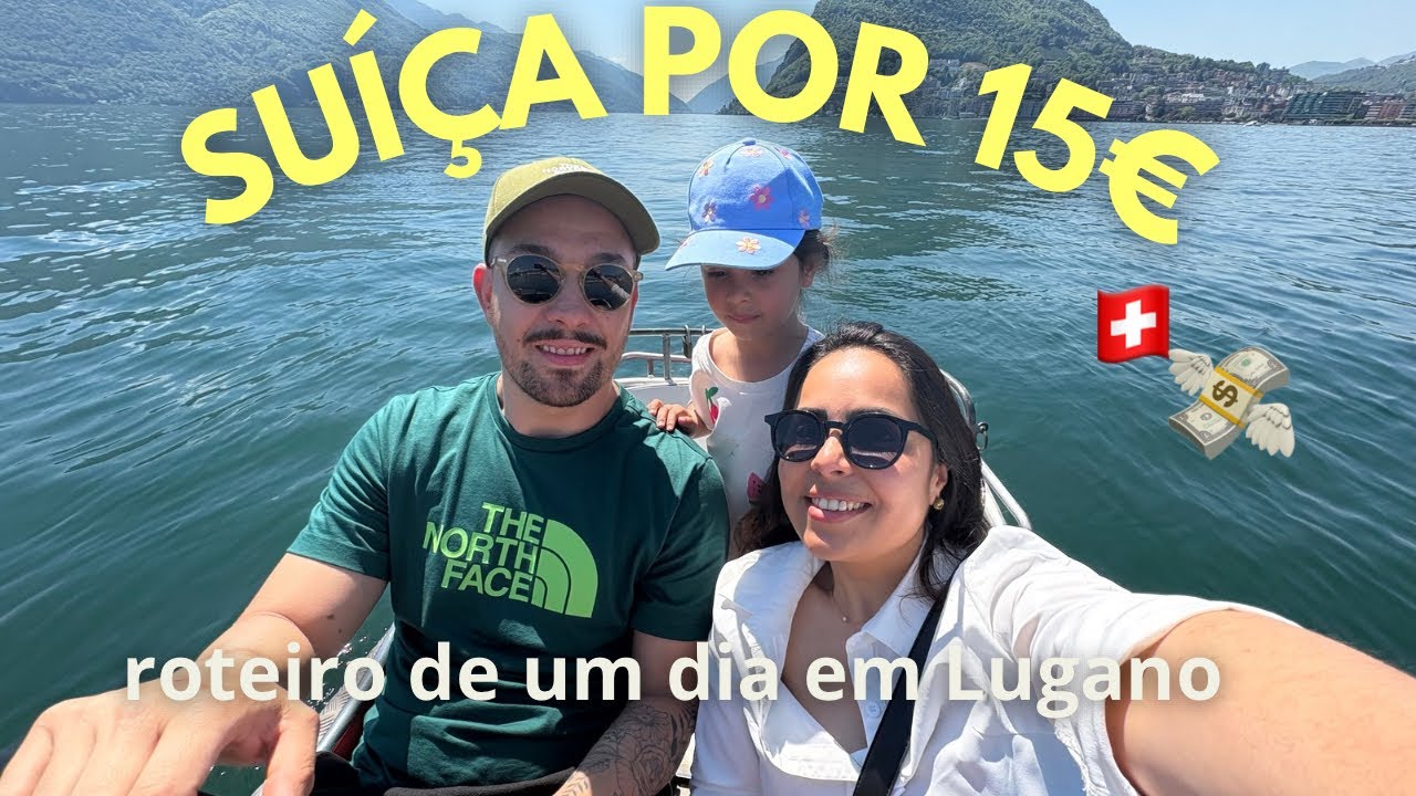 VLOG:🇨🇭Bate e volta à Suíça por 15€ saindo de Milão! um dia em Lugano em família ✨