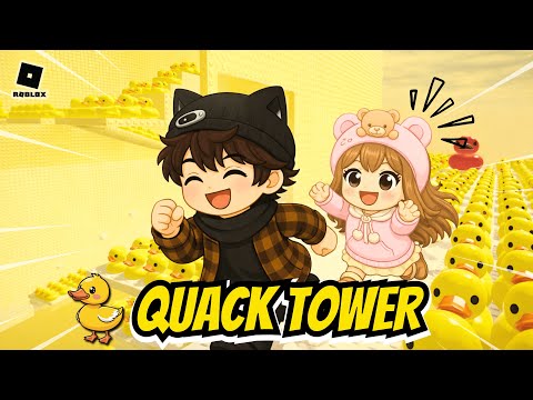 BANYAK KALI BEBEK DI TOWER INI WEH!! ADA YANG NGEKOR DIBELAKANG || Quack Tower🐥 - #roblox