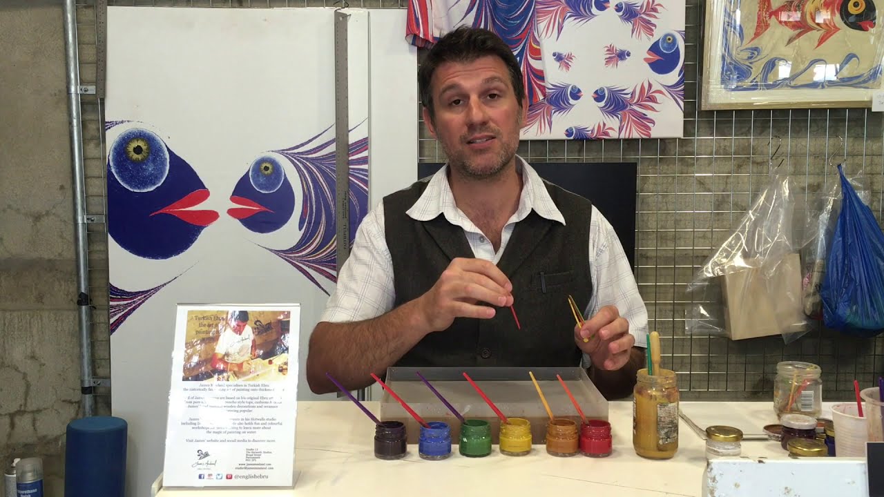 How to do Paper Marbling & Ebru, basic instructions by James Mouland