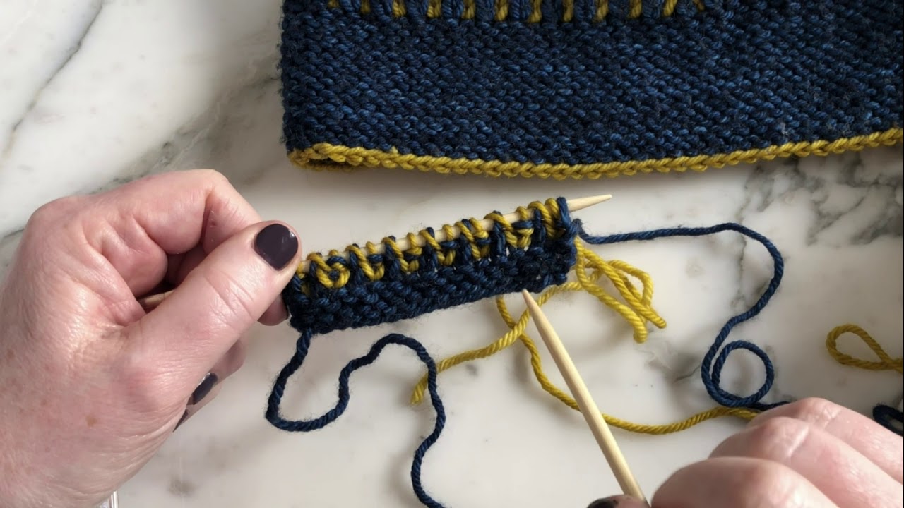 JST How to Brioche Flat 2 colour - YouTube