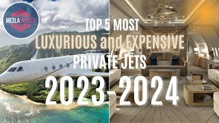 INSIDE the TOP 5 Most LUXURIOUS and EXPENSIVE PRIVATE JETS 2023-2024