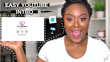 How to make an EASY YOUTUBE INTRO Using  Keynote & Canva