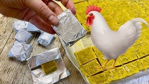 Homemade CHICKEN BROTH CUBES: tasty, healthy and easy recipe!