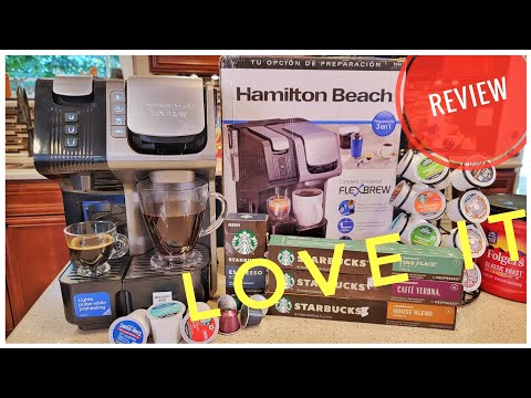 Review Hamilton Beach FlexBrew Universal 49930 Espresso K-Cup Coffee Maker Nespresso Pod HOW TO