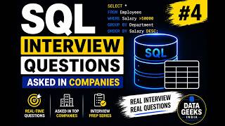 SQL Interview Questions #4 | Real - Time Company Asked Questions