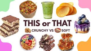 Crunchy vs Soft: Ultimate Food Battle 😭🥐🍰 | This or That screenshot 1