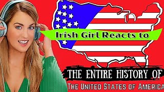 Irish Girl Reacts to The United States of America - Summary on a Map