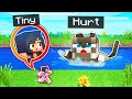 I'm TINY And Helping A HURT Kitten In Minecraft!