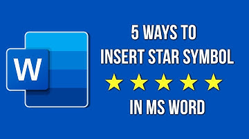 How to insert star symbol in Word ✪ ⍟⭐ Make Star symbols in MS Word ⭐ Use Star Symbols in Word ☆ ★⭐