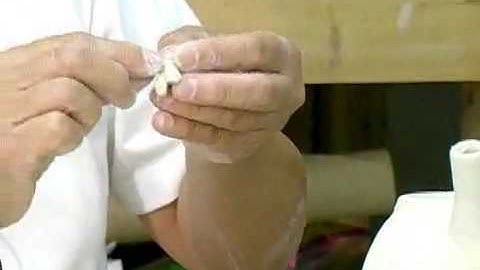 How to Attach a Ceramic Teapot Knob to a  Lid