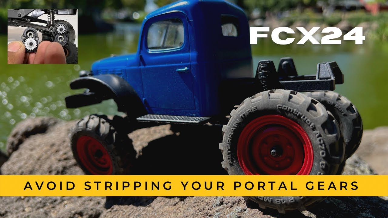 Stripped portal gears how to avoid this from happening to you. fms fcx24 micro crawler