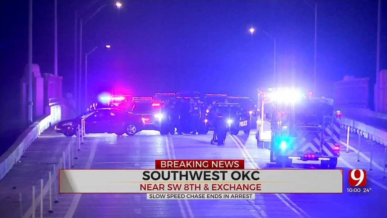 Suspect In Custody After Low-Speed Police Chase In OKC - YouTube