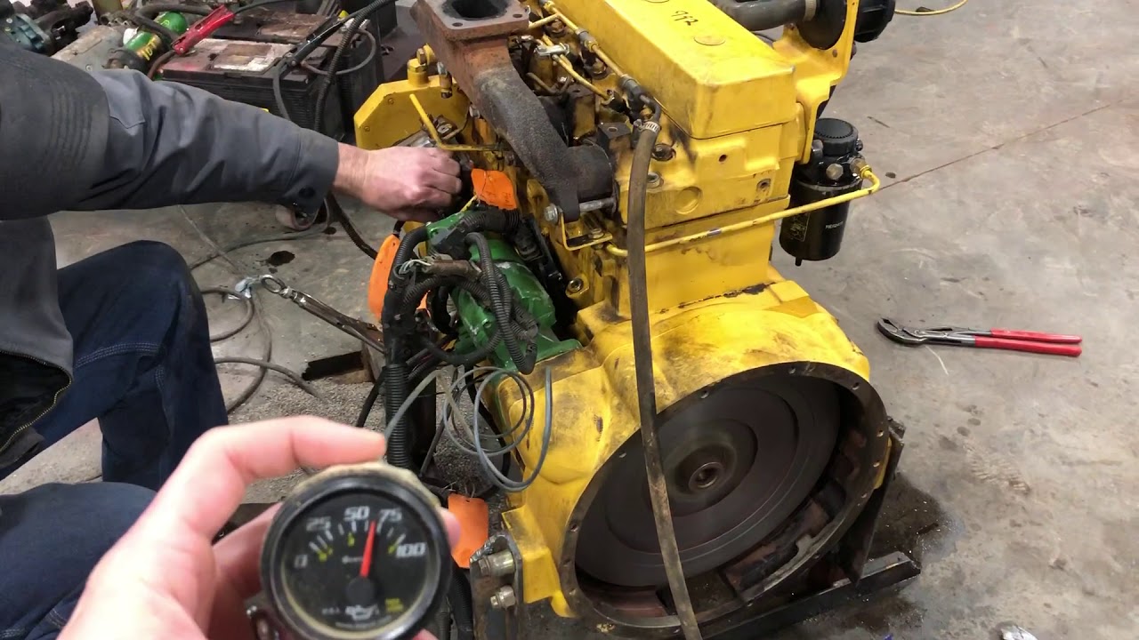 John Deere 4045 4.5L Running Engine for Sale! UID 157928770710 - YouTube