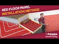 How to install Polypipe's Red Floor Panel Underfloor Heating System