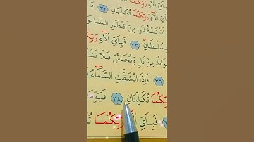 سورة الرحمن الأية 37 إلى 40 القارئ سعد الغامدي