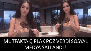 Kim Kardashian'ın Mutfak Pozu Sosyal Medyayı Salladı!