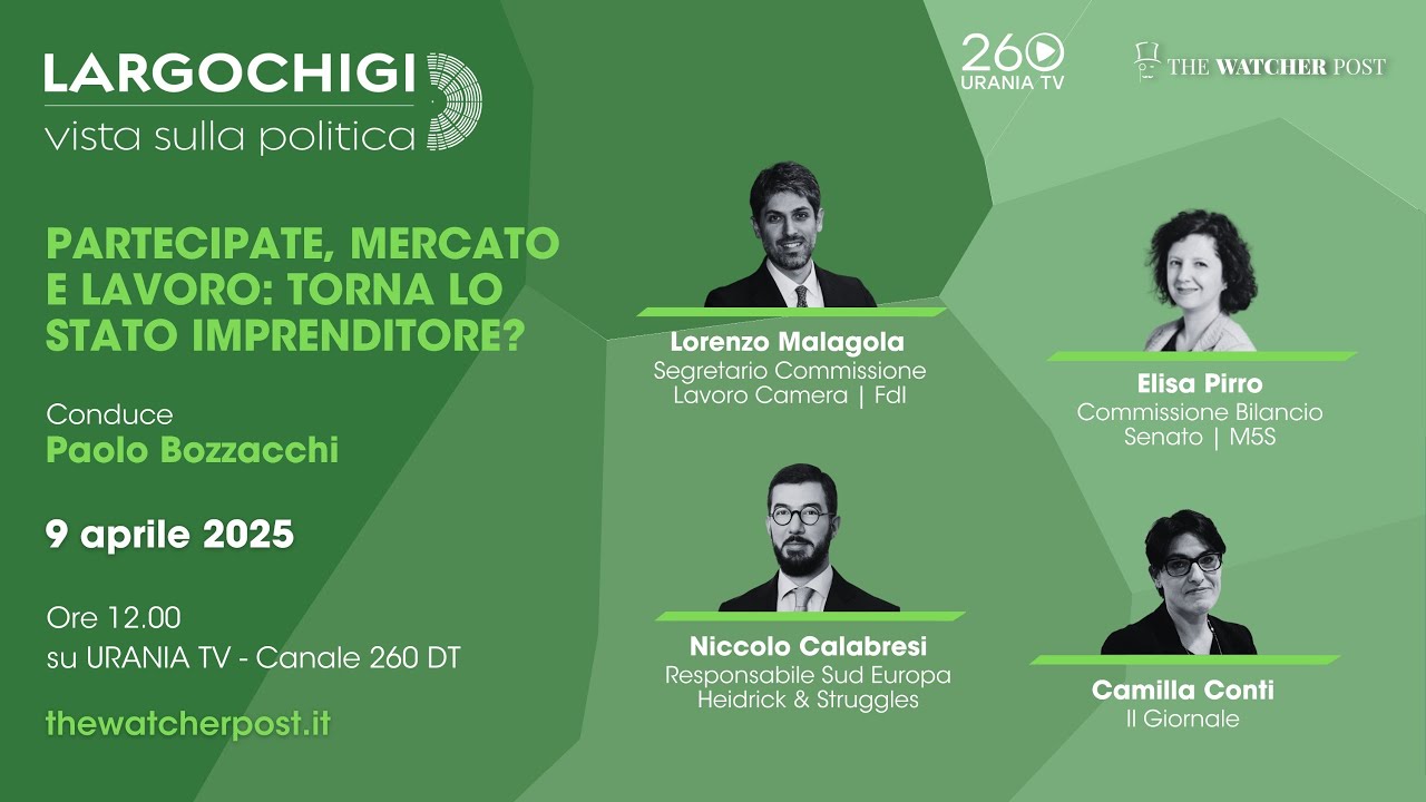 Largo Chigi | Partecipate, mercato e lavoro: torna lo Stato imprenditore?