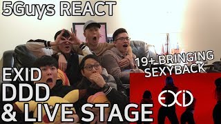 [THIRSTY FANBOYS] EXID - 덜덜덜 (DDD) & LIVE STAGE (5Guys MV REACT)