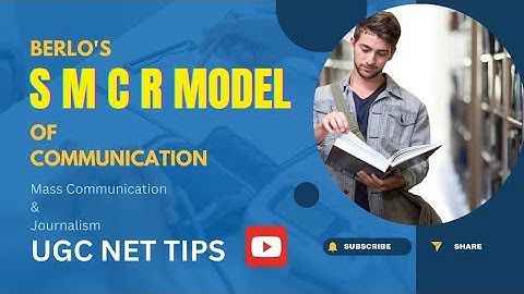 SMCR MODEL OF COMMUNICATION #bijithnmannur #ugcnetmcj #ugcnet #masscommunicationandjournalism