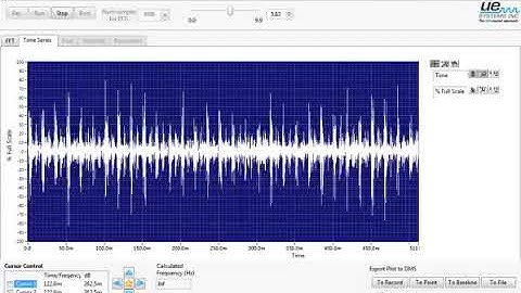 Partial discharge (tracking) in Time Series view
