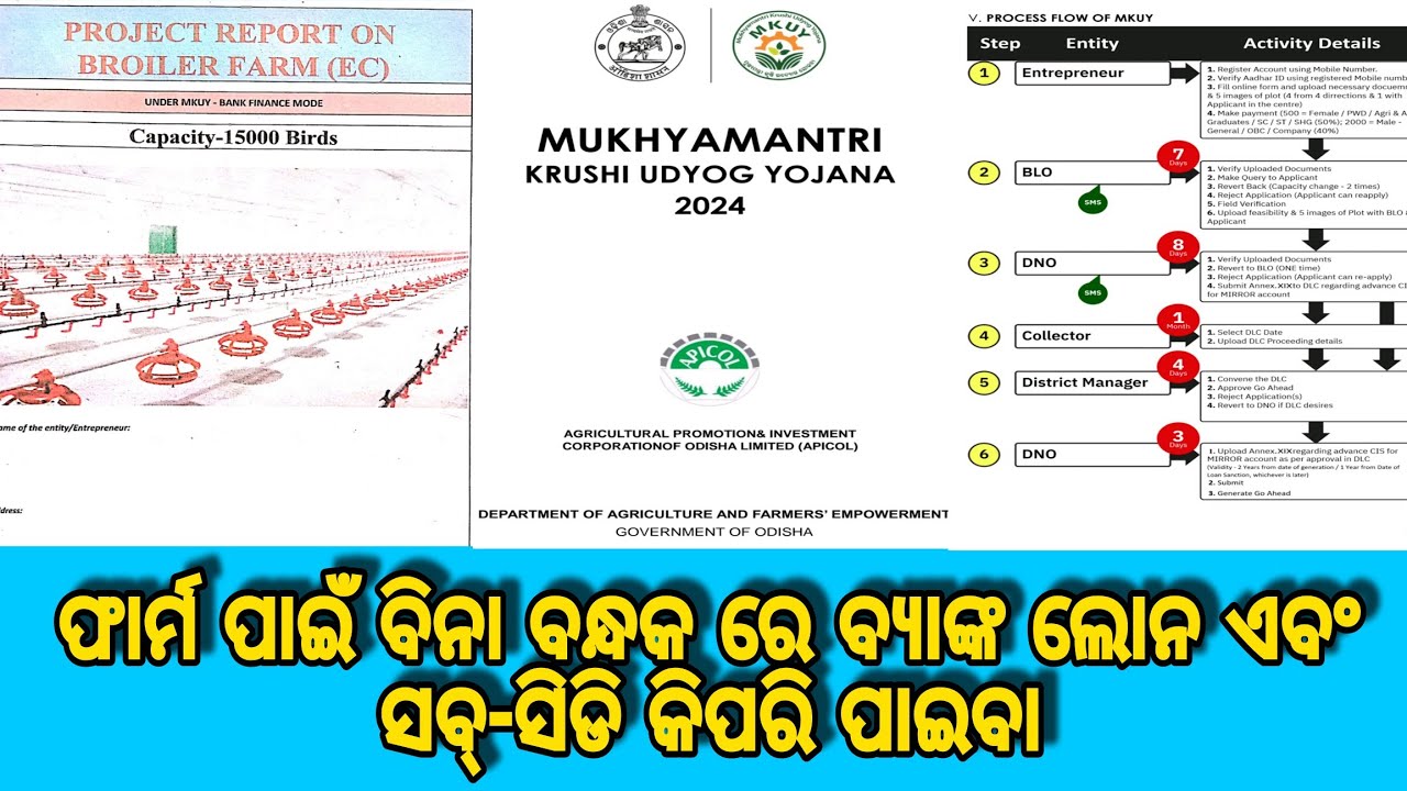 ଫାର୍ମ ପାଇଁ ବ୍ୟାଙ୍କ ଲୋନ ଅତି ସହଜରେ କିପରି ପାଇବା । #ec_farm #home #construction #livestockfarm