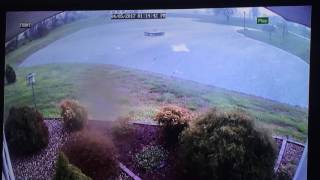 Security Cameras Capture Impact of Tornado on Carbondale, Illinois, Home Part 3