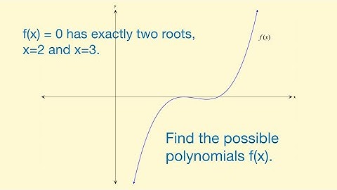 A cubic with two roots