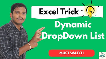 How to Create Dependent Dynamic Dropdown List in Excel? | Easy Excel Tutorial in Tamil